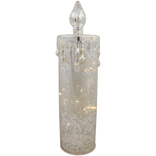LED Lighted Dripping Candle Christmas Decoration - 13" - IMAGE 1