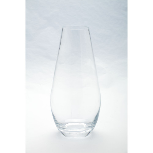 14" Clear Solid Cylindrical Shaped Glass Vase - IMAGE 1