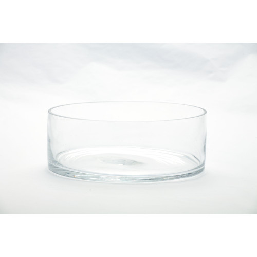 8.5" Clear Cylindrical Handblown Glass Jar - IMAGE 1