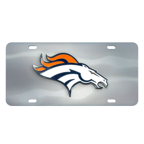 12” NFL Denver Broncos Automotive Diecast License Plate - IMAGE 1