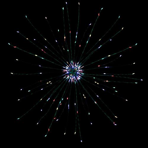 LED Lighted Firework Branch Christmas Decoration Micro Fairy Multi-Color Lights - 20" - IMAGE 1