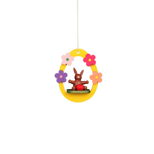 2.25” Christian Ulbricht Baby Bunny in Egg Easter Ornament - IMAGE 1