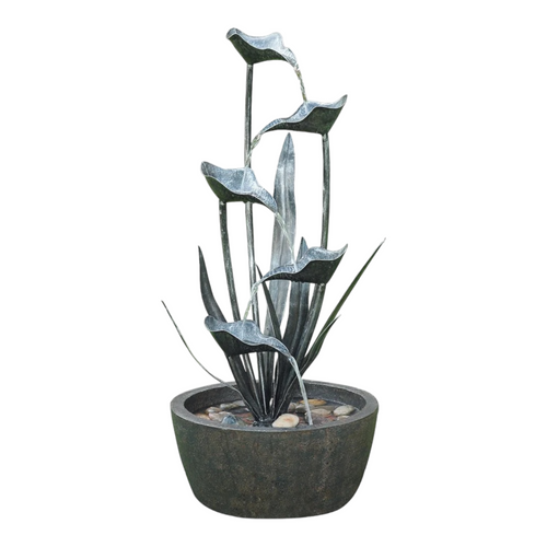 Multilevel Cascading Outdoor Garden Plant Fountain - 35.5" - IMAGE 1