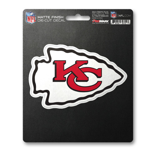 6.25" NFL Kansas City Chiefs Matte Automotive Decal Sticker - IMAGE 1