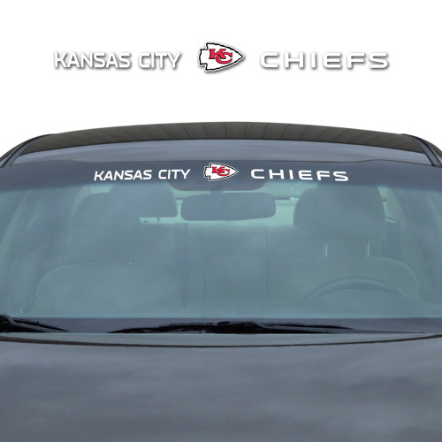 34” NFL Kansas City Chiefs Automotive Windshield Decal - IMAGE 1