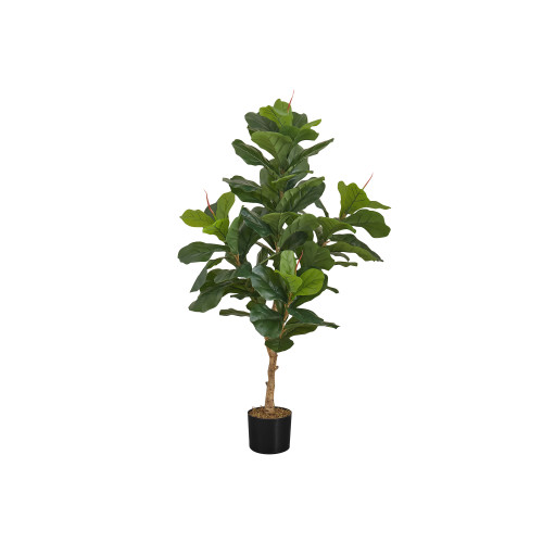 Fiddle Artificial Faux Table Plant in Black Pot - 47.25" - IMAGE 1