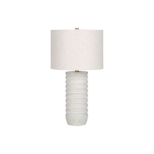 Cylindrical Shaped Table Lamp with Ivory Shade - 27.5" - IMAGE 1