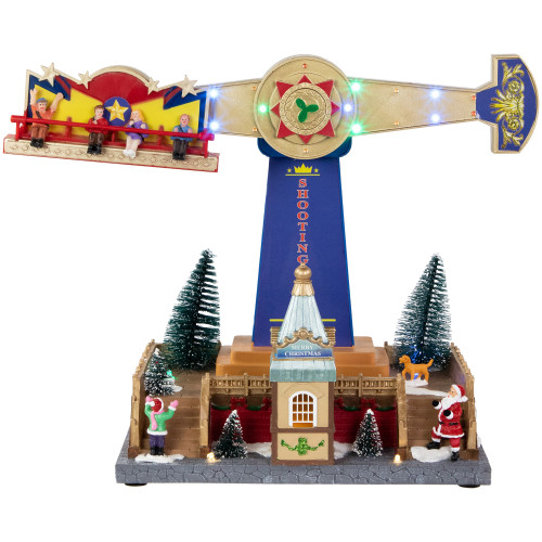 LED Animated & Musical Carnival Ride Christmas Village Display - 16 ...