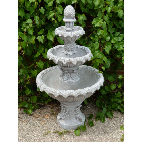 Cascading New Orleans Outdoor Garden Fountain – 56" - Sandstone Finish - IMAGE 1