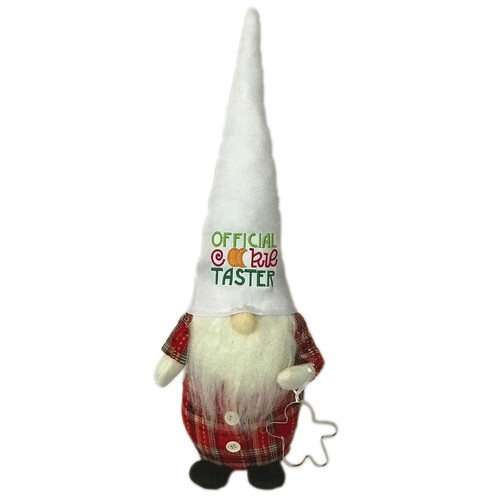 15" Cookie Taster Christmas Gnome with Cookie Cutter - IMAGE 1