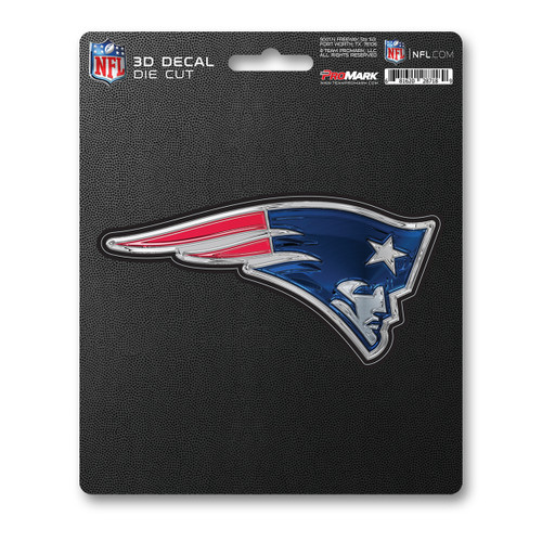 6.25” NFL New England Patriots 3D Decal Sticker - IMAGE 1
