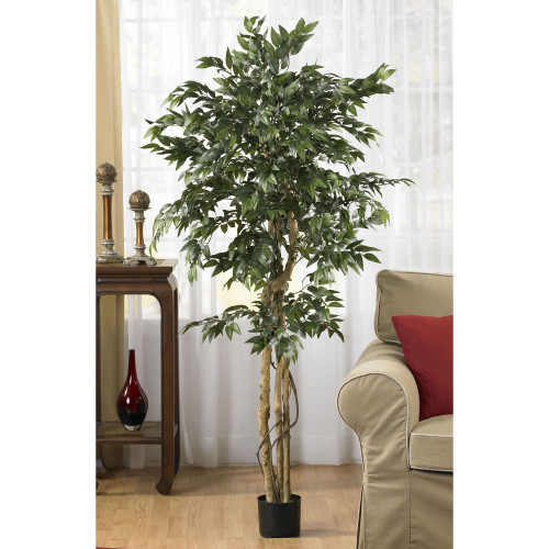 Two-Tone Smilax Artificial Potted Tree - 5' - IMAGE 1