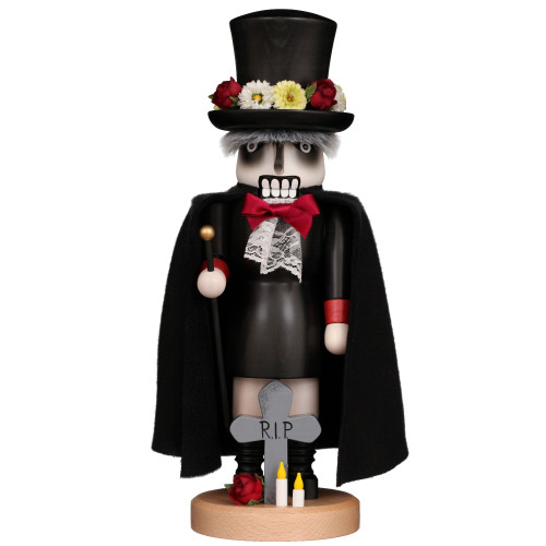 16” Day of the Dead Handmade Wooden Nutcracker - IMAGE 1