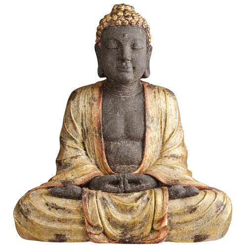 26.5" Earth Witness Buddha Asian Spiritual Outdoor Garden Statue - IMAGE 1