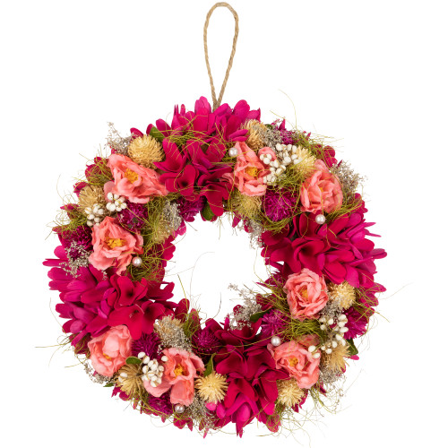 Mixed Floral and Berries Artificial Spring Wreath - 12.5" - IMAGE 1