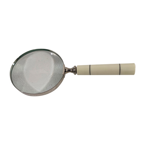 Magnifying Glass Tabletop Decoration - 9" - Cream and Clear - IMAGE 1
