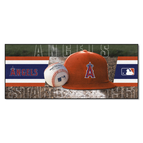 2.5' x 6' MLB Los Angeles Angels Rectangular Area Throw Rug Runner - IMAGE 1