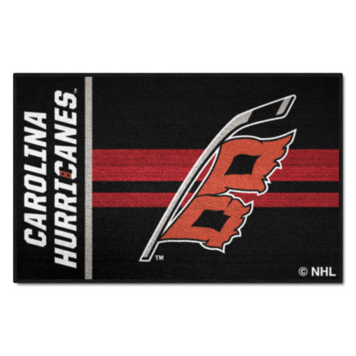 1.5' x 2.5' NHL Carolina Hurricanes Rectangular Mat Rug - IMAGE 1