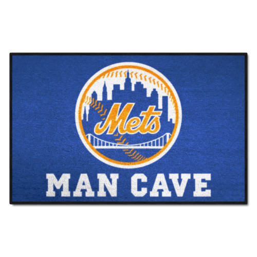 19” x 30” MLB New York Mets Rectangular Starter Mat - IMAGE 1