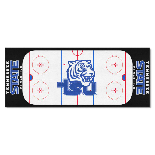 2.5' x 6' NCAA Tennessee State University Area Throw Rug Runner - Blue and White - IMAGE 1