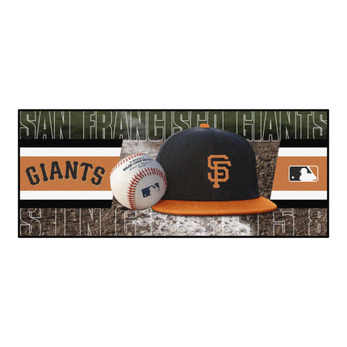 2.5' x 6' MLB San Francisco Giants Rectangular Area Throw Rug Runner - IMAGE 1