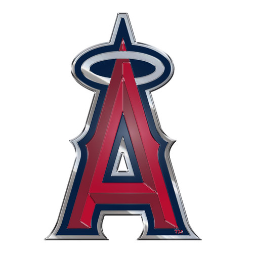 3.25” MLB Los Angeles Angels Embossed Emblem Exterior Auto Accessory - IMAGE 1