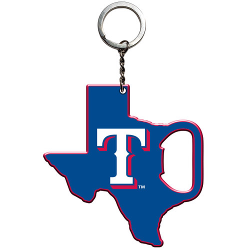 3" MLB Texas Rangers Keychain Bottle Opener - IMAGE 1