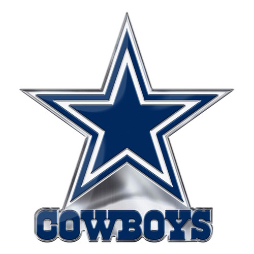3.25” NFL Dallas Cowboys Embossed Automotive Emblem - IMAGE 1
