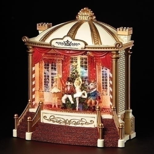 9.25" LED Lighted Musical Stage Christmas Tabletop Decoration - IMAGE 1