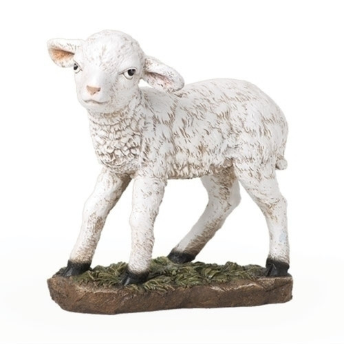 12.25" Lamb Christmas Nativity Outdoor Statue - IMAGE 1
