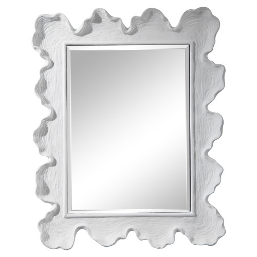 Beveled Organic Framed Wall Mirror - 34.25" - IMAGE 1
