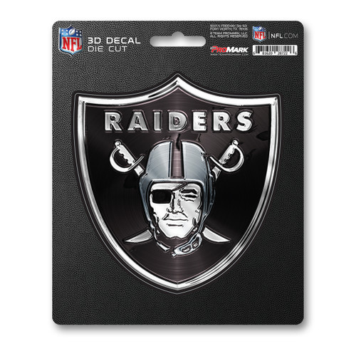 6.25” NFL Las Vegas Raiders 3D Decal Sticker - IMAGE 1