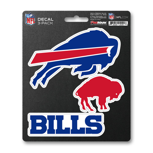 3ct NFL Buffalo Bills Automotive Decal Stickers 6.25” - IMAGE 1
