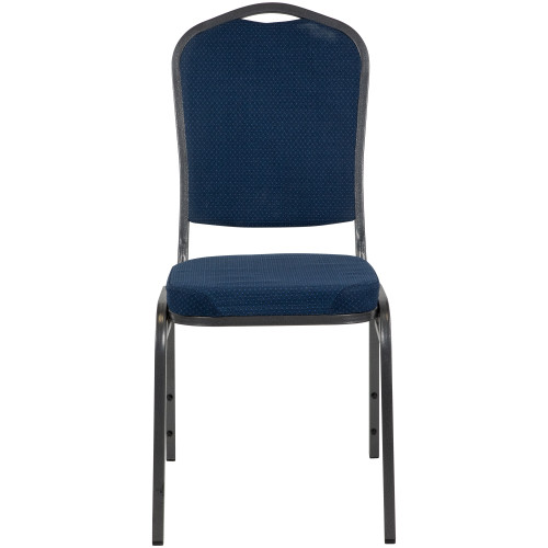Crown Back Stackable Banquet Chair - Blue - IMAGE 1