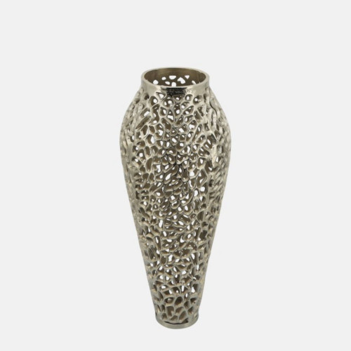 Aluminum Cut Out Vase - 26" - Gold - IMAGE 1