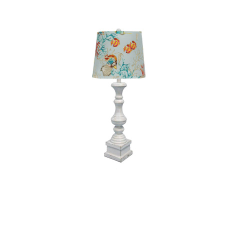 Antique White Austin Table Lamp with Coastal Design Shade 29 Inch - IMAGE 1