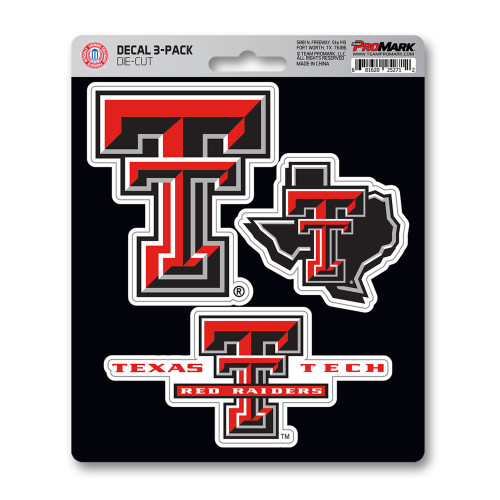 3ct NCAA Texas Tech University Red Raiders Automotive Decal Stickers 6.25” - IMAGE 1