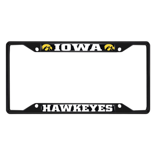 12.25” NCAA University of Iowa Hawkeyes Metal License Plate Frame - IMAGE 1