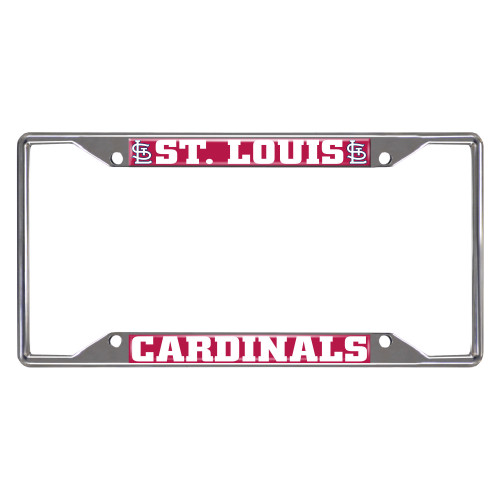 12.25” MLB St. Louis Cardinals Automotive Metal License Plate Frame - IMAGE 1
