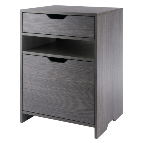 Filing Storage Cabinet with Drawer - 26.25" - Charcoal Gray - IMAGE 1