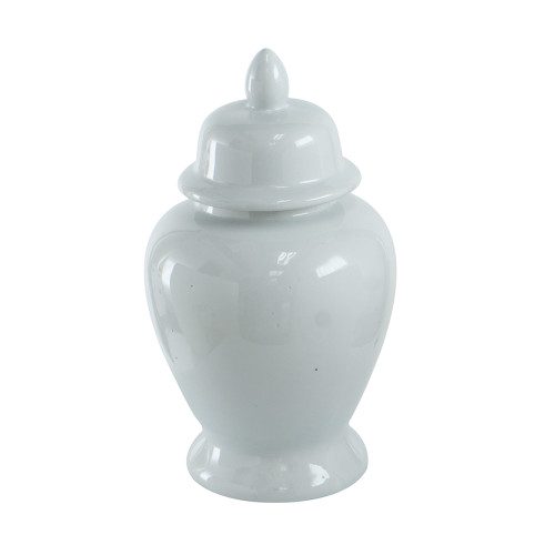 Seaford Ginger Medium Porcelain Jar - 17" - White - IMAGE 1