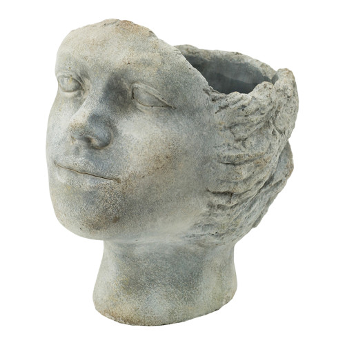 Head Statue Decorative Planter - 9.5" - IMAGE 1
