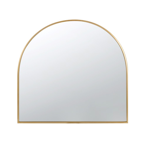 Rounded Arch Top Wall Mirror - 2.75' - Gold - IMAGE 1