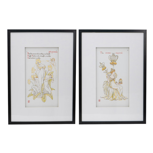 Framed Wall Arts - 19.75" x 27.5" - Set of 2 - IMAGE 1