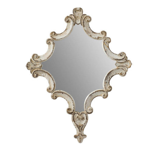 Vintage Style Diamond Wall Mirror - 30" - IMAGE 1