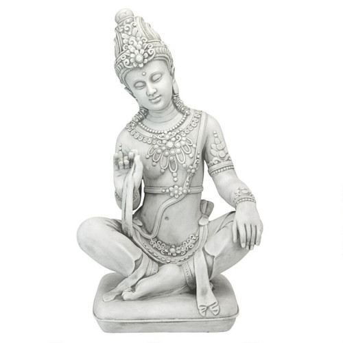 Sitting Thai Teppanom Beautiful Being Outdoor Garden Statue - 21.5" - IMAGE 1
