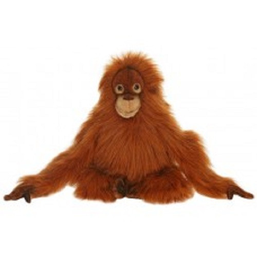 Handcrafted Plush Orangutan Baby Stuffed Animals - 13.25" - Set of 3 - IMAGE 1
