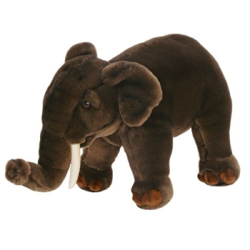 Set of 3 Handcrafted Plush Asian Elephant Stuffed Animals 12" - IMAGE 1