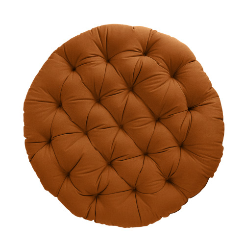 Round Cinnamon Papasan Cushion - 44" - Red - IMAGE 1