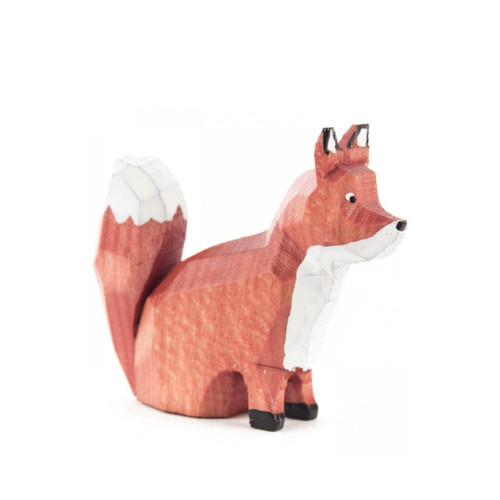 1.5" Vibrant Dregeno Sitting Fox Easter Figure - IMAGE 1